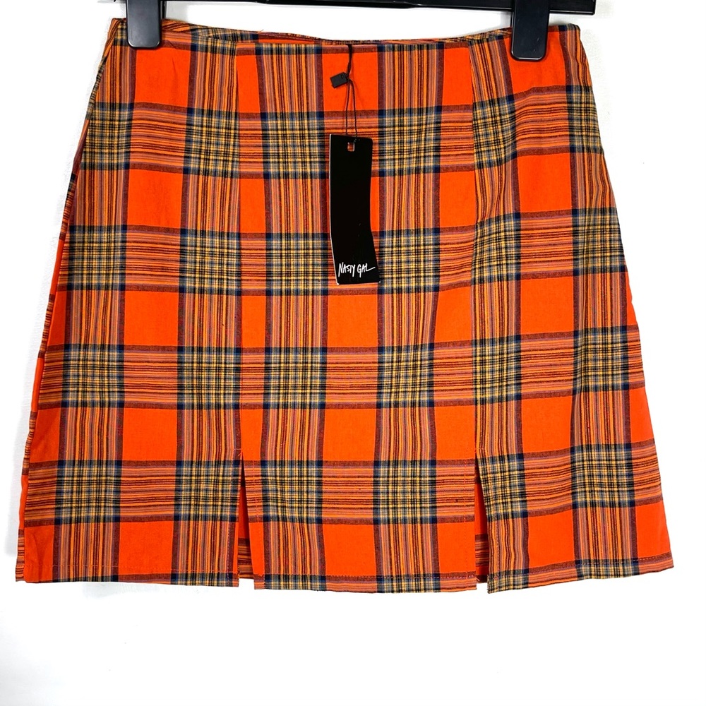 NWT Nasty Gal Totally Clueless Plaid Mini Skirt